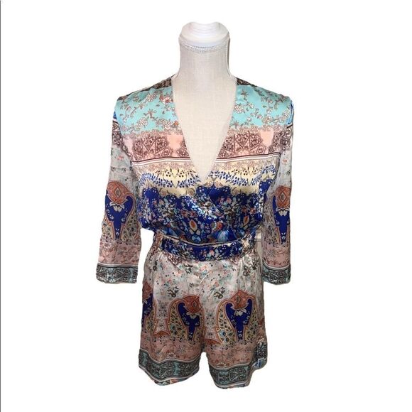 Kas New York Silken Boho Romper - Picture 2 of 16